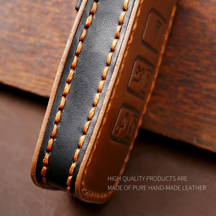 CRP3893_B4.webp Hallmo Car Cowhide Leather Key Protective Cover Key Case for Land Rover Discovery 5 A Style - Image 5
