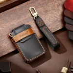 Hallmo Car Cowhide Leather Key Protective Cover Key Case for New Mazda Axela - Image 7