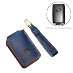 Hallmo Car Cowhide Leather Key Protective Cover Key Case for New Mazda Axela - Image 2