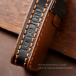 Hallmo Car Cowhide Leather Key Protective Cover Key Case for New Mazda Axela - Image 5