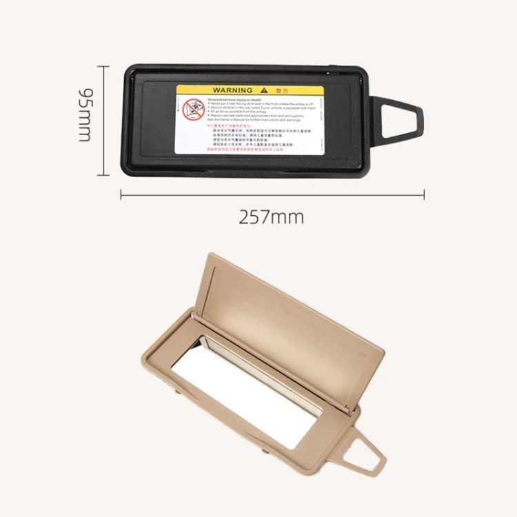 CRP4005_B2.webp Car Front Row Left Sun Visor Makeup Mirror for Mercedes-Benz S Class W220 1998-2005, Left and Right Drive Universal - Image 3