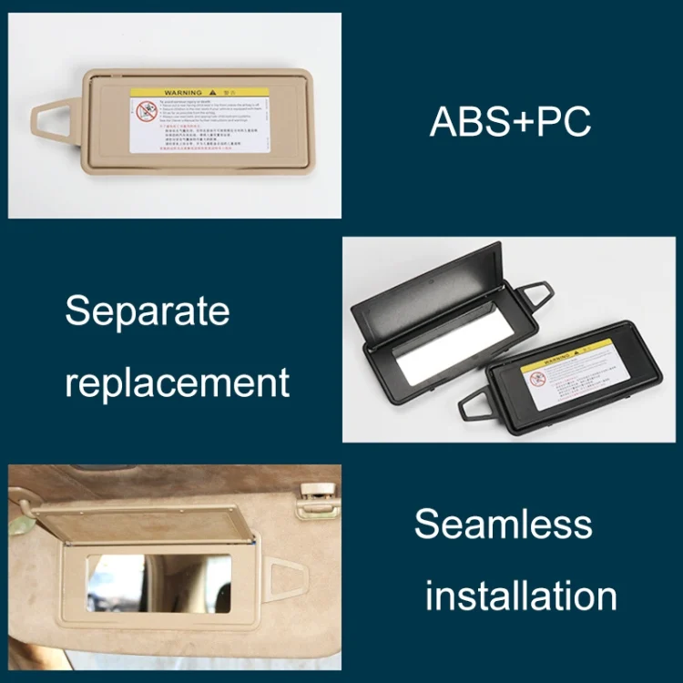 CRP4005_B3.webp Car Front Row Left Sun Visor Makeup Mirror for Mercedes-Benz S Class W220 1998-2005, Left and Right Drive Universal - Image 4