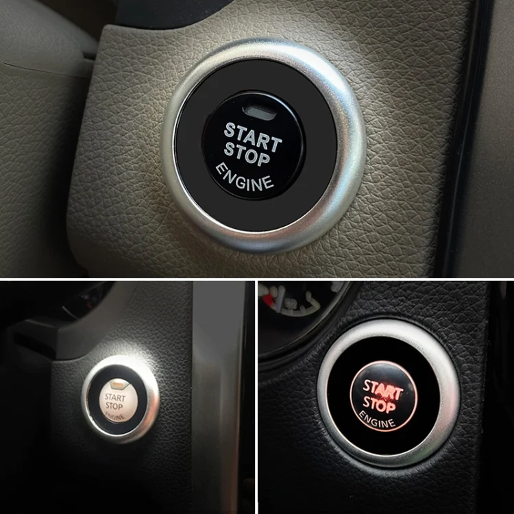 CRP4181_B2.webp Car Engine Start Key Push Button Ring Trim Sticker Decoration for Nissa Teana / X-TRAIL / Qashqai / Murano / Maxima 2013-2018 - Image 3