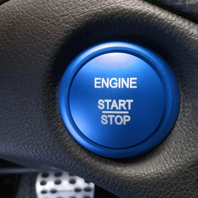 CRP4185L_4.webp Car Engine Start Key Push Button Ring Trim Sticker Decoration for Mercedes-Benz A-Class 2013-2018 / C-Class 2015-2018 / GLA - Image 5