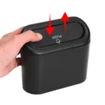 Vehicle Trash Can Bin Rubbish Bin Organizer Car-mounted Trash Storage Box - Image 6