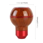 Car Shift Handball Gear Lever Gear 5-stall Wood Texture Shift Knob - Image 3