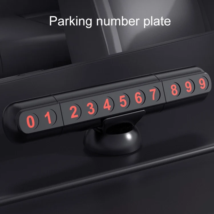 CRP4228_6.webp 3R-2166 3 in 1 Multifunctional Car Parking Number Plate with Safety Hammer + Cutting Seat Belt - Image 7