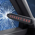 3R-2166 3 in 1 Multifunctional Car Parking Number Plate with Safety Hammer + Cutting Seat Belt - Image 8