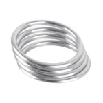 4 PCS / Set Air Conditioning Vent Metal Decorative Ring for Audi A1 - Image 2
