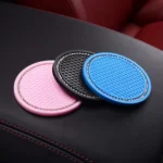 2 PCS Car Diamond Anti-skid Soft Rubber Water Cup Mat - Image 4