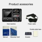 Z30 WiFi Dual-lens HD 2160P Non-light Night Vision 360-degree Panoramic Driving Recorder, Standard Version - Image 4