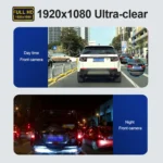 F22 3.16 inch 1080P HD Night Vision Driving Recorder, Standard Version with In-car View Camera - Image 6