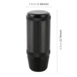 Universal Car Carbon Fiber Metal Gear Shift Knob(Black) - Image 5