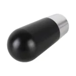 Universal Car Small Ellipsoid Resin + Carbon Fiber Metal Gear Shift Knob - Image 3