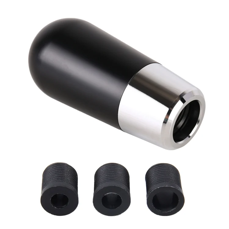 CRP4920B_3.webp Universal Car Small Ellipsoid Resin + Carbon Fiber Metal Gear Shift Knob - Image 4