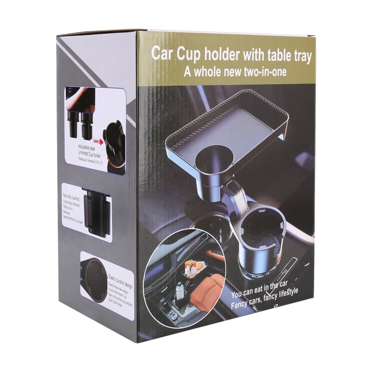 CRP5042_7.webp Car 360 Degree Rotation Water Cup Holder Multi-functional Dining Table - Image 8