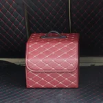 Car Trunk Foldable Storage Box, Rhombic Grid Small Size: 33 x 32 x 30cm