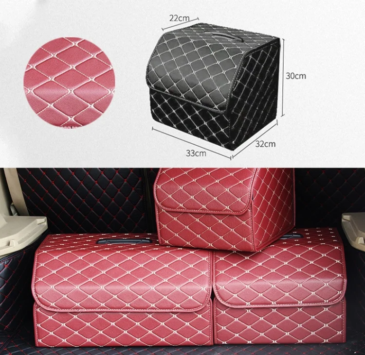 CRP5061WR_1.webp Car Trunk Foldable Storage Box, Rhombic Grid Small Size: 33 x 32 x 30cm - Image 7