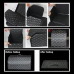 Car Trunk Foldable Storage Box, Rhombic Grid Middle Size: 40 x 32 x 30cm - Image 4