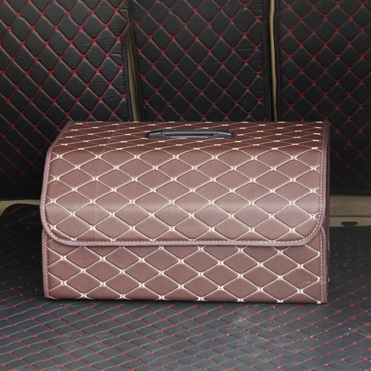 Car Trunk Foldable Storage Box, Rhombic Grid Large Size: 54 x 32 x 30cm