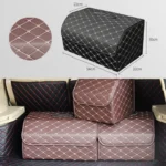 Car Trunk Foldable Storage Box, Rhombic Grid Large Size: 54 x 32 x 30cm - Image 7