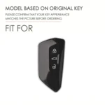 Hallmo Car Cowhide Leather Key Protective Cover for Volkswagen Golf 8 - Image 2