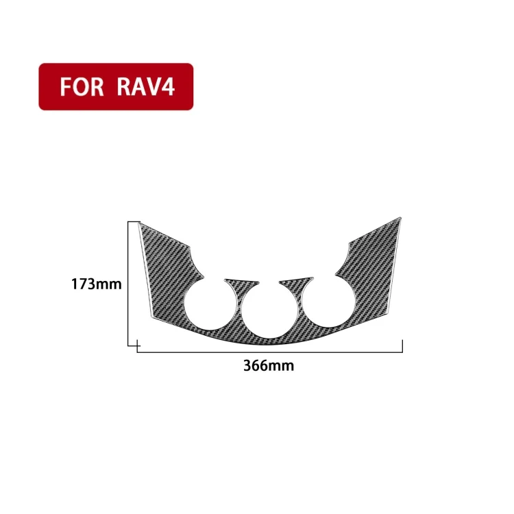 CRP5544_1.webp Carbon Fiber Car Central Control Switch Panel Decorative Sticker for Toyota Old RAV4 2006-2013,Left and Right Drive Universal - Image 2