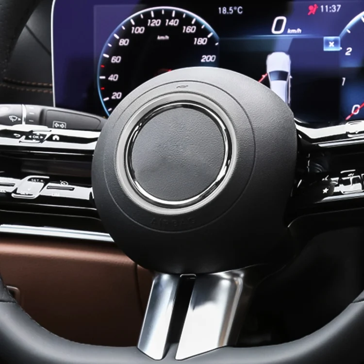 CRP5681S_3.webp Car Steering Wheel Decorative Ring Cover for Mercedes-Benz,Inner Diameter: 7.2cm - Image 6
