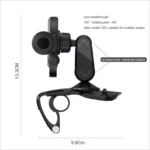 Car Multi-function Center Console Mobile Phone Holder with Number Plate - Image 3