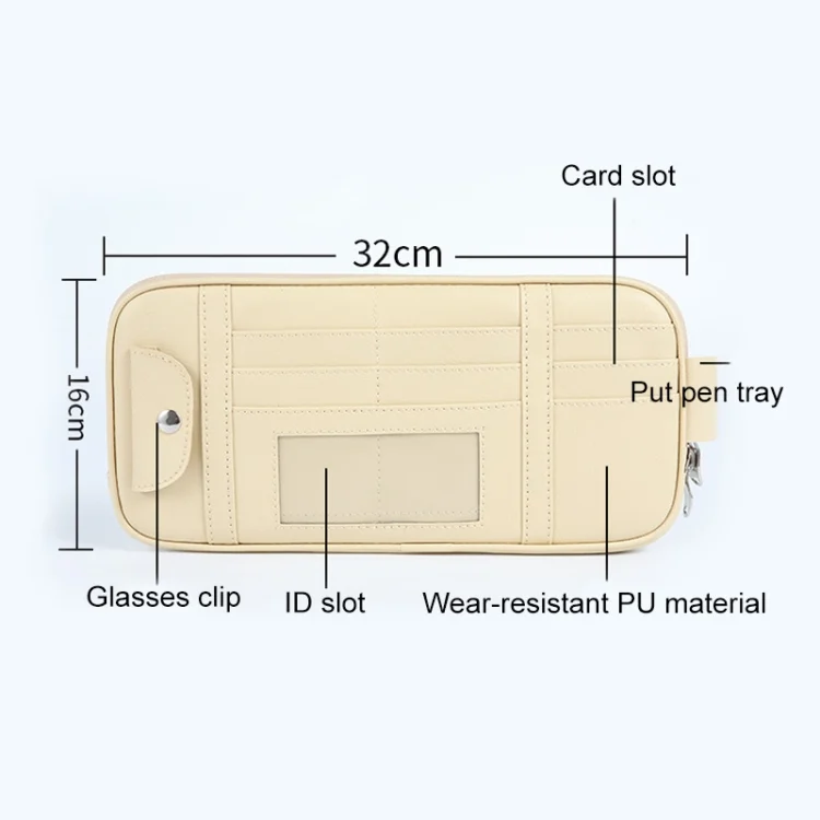 CRP5828H_2.webp Universal Car Multi-functional Sun Visor Card Clip Bags Glasses Bill Clip Holder - Image 3