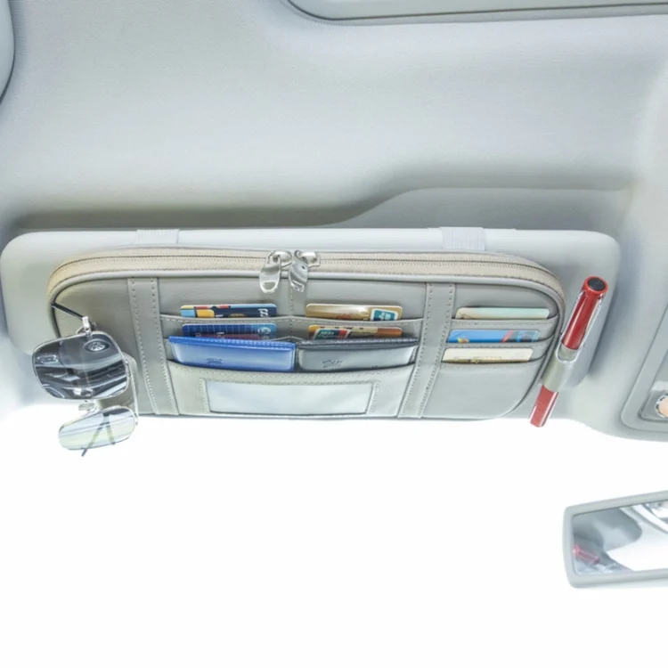 CRP5828H_5.webp Universal Car Multi-functional Sun Visor Card Clip Bags Glasses Bill Clip Holder - Image 6