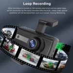 Front and Inner Dual Camera HD Infrared Night Vision Car Dash Cam Driving Recorder - Image 6