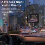 Front and Inner Dual Camera HD Infrared Night Vision Car Dash Cam Driving Recorder - Image 9