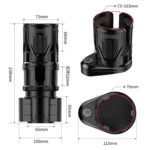 Car Multifunctional Retractable Rotating Water Cup Holder with Compass - Image 2
