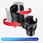 Car Multifunctional Retractable Rotating Water Cup Holder with Compass - Image 3