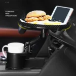Car 360 Degree Rotation Water Cup Holder Multi-functional Dining Table - Image 7