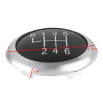 Car 6-speed Shift Lever Handle Ball Cover 3C0711144A for Volkswagen Passat - Image 3