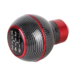 Universal Car Carbon Fiber Texture Metal Gear Shift Knob - Image 2