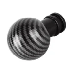 Universal Car Carbon Fiber Texture Metal Gear Shift Knob - Image 2