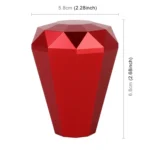 Universal Car Diamond Shape Metal Gear Shift Knob - Image 5