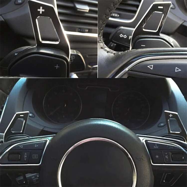 CRP6162_3.webp Car Modification Aluminum Paddle Shift Extensions for Audi A3 / S3 2017-2020 Steering Wheel Gear Shifters - Image 4