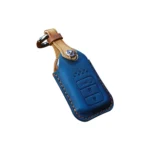 For Honda Car Cowhide Leather Key Protective Cover Key Case, Three Keys Start Version - Image 2