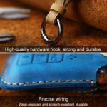 For Honda Car Cowhide Leather Key Protective Cover Key Case, Four Keys Version - Image 3