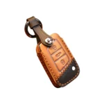 For Volkswagen Car Cowhide Leather Key Protective Cover Key Case, B Version - Image 2