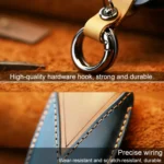 For Toyota Car Cowhide Leather Key Protective Cover Key Case, Three Keys Version - Image 3