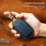 For Toyota Car Cowhide Leather Key Protective Cover Key Case, Three Keys Version - Image 4