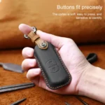 For Mazda Old Style Hallmo Car Cowhide Leather Key Protective Cover Key Case, Three Keys Version - Image 4