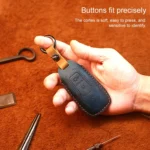 For Ford Old Style Car Cowhide Leather Key Protective Cover Key Case - Image 4