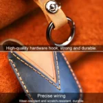 For Kia Old Style Car Cowhide Leather Key Protective Cover Key Case - Image 3