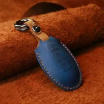 For Nissan Car Cowhide Leather Key Protective Cover Key Case, Three Keys Tailgate Version - Image 2